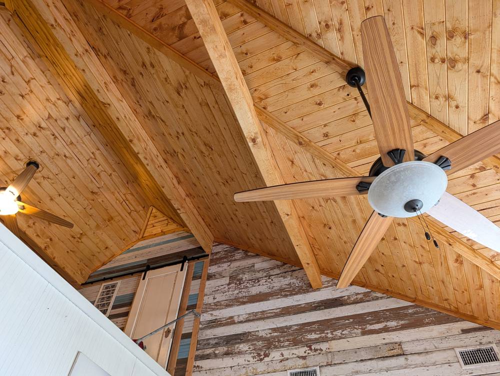 Lumber over insulation