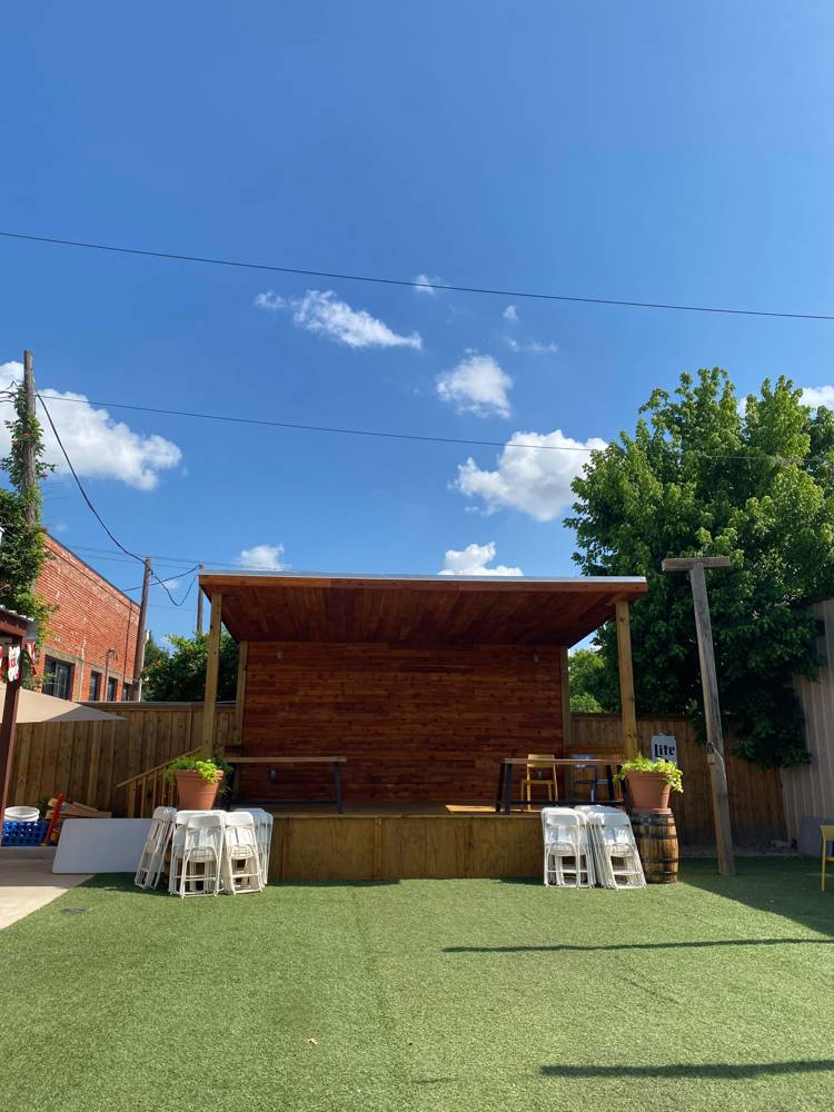Built a stage