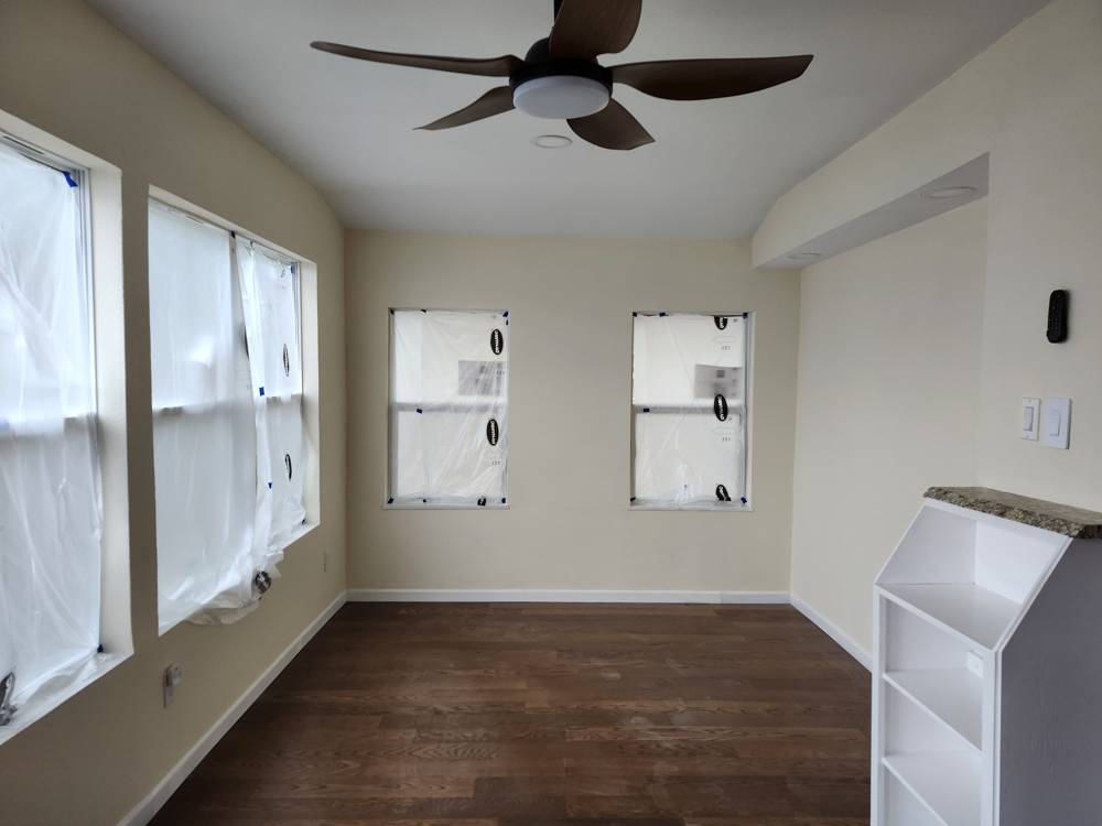New flooring and windows