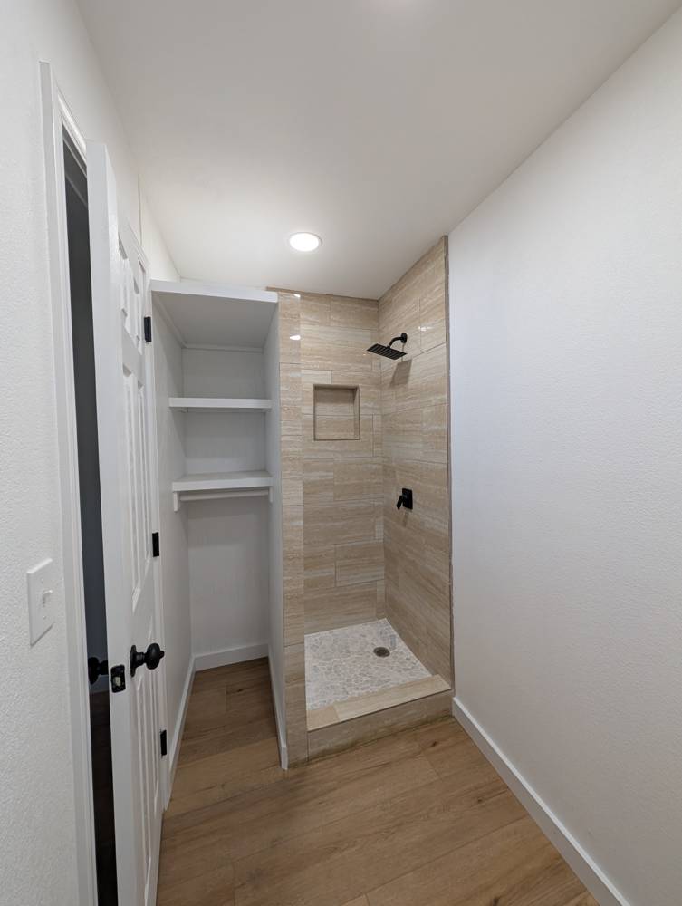 Custom tiled shower